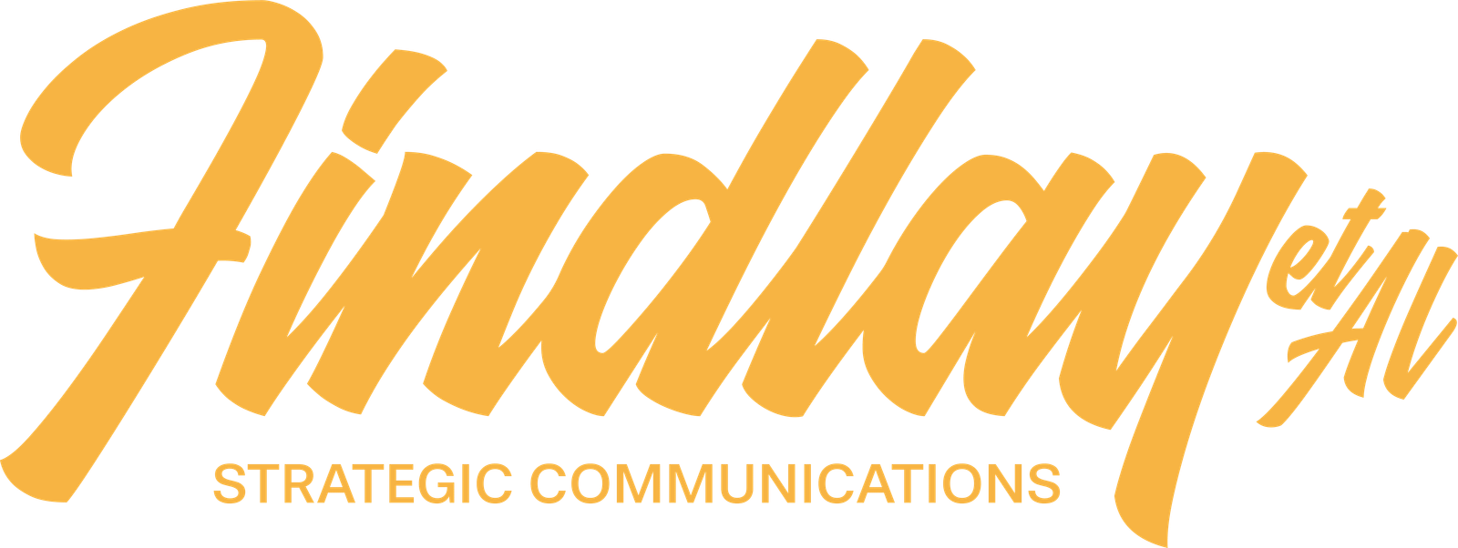 Findlay et Al Strategic Communications logomark. Communications services, media strategy, executive support, CEO media training Toronto based.