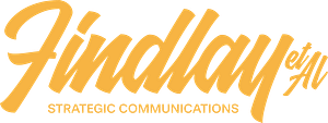 Findlay et Al Strategic Communications logomark. Communications services, media strategy, executive support, CEO media training Toronto based.